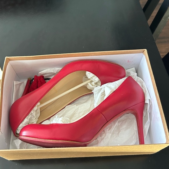 Christian Louboutin Simple Pinky Red Pumps - Picture 8 of 9